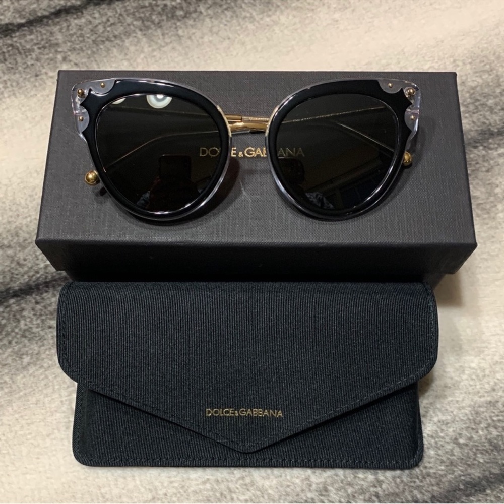 Dolce & Gabbana Cat Eye DG4340 Sunglasses - Picture 3 of 11